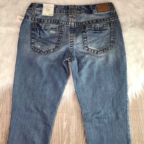 NWT Aeropostale Distressed Bayla Skinny Jeans 5/6 - Picture 5 of 7